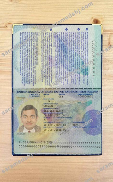 United Kingdom passport 2006-2010 photo look